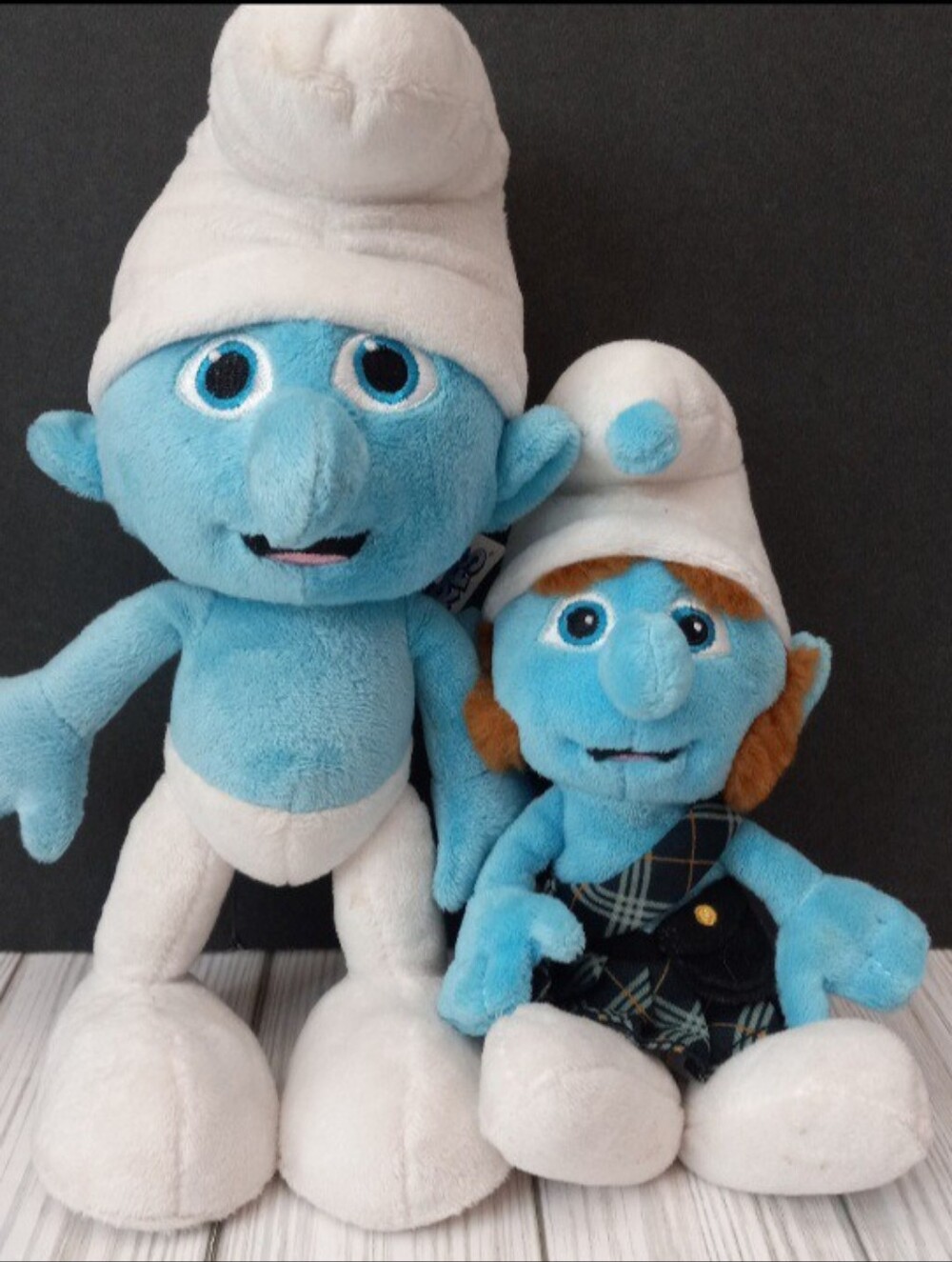 Jakks Pacific Peyo Smurf and Scottish Gutsy Smurfs Plush